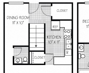 4 Bedroom 2 Bath Apt in Shippensburg | Bard Townhouses Rentals in Shippensburg | PMI